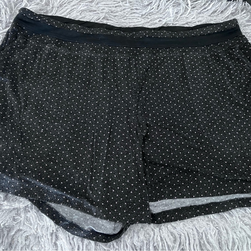 Soma Black and Gray Patterned Fabric (Polka Dot)called Whimsy Dot, size Large